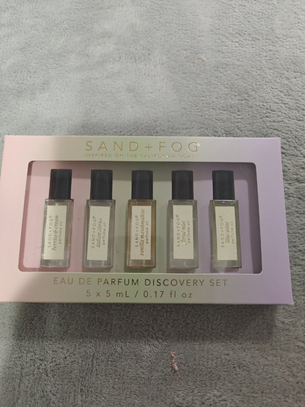 Sand And Fog Parfum Oil Sweet Discovery Set 5 x 5ml  New Sealed